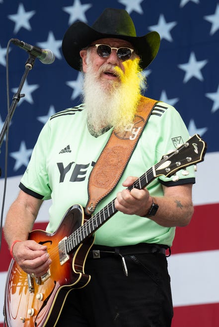 Ray Benson of Asleep at the Wheel performs in concert during Willie Nelson's 4th of July Picnic at Q2 Stadium on July 04, 2023 in Austin, Texas.