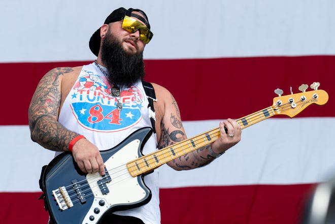 Chase Satterwhite of Shane Smith & the Saints perform in concert during Willie Nelson's 4th of July Picnic at Q2 Stadium on July 04, 2023 in Austin, Texas.